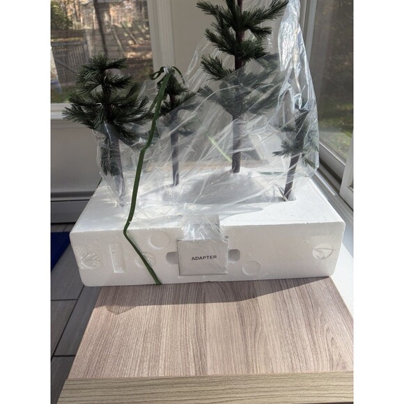 Dept 56 - Village Accessories - Fiber Optic Woods - Green Trees 56.52985 New - Picture 3 of 16